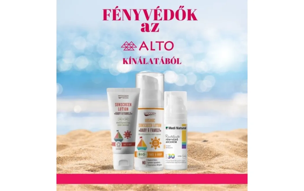 Fényvédő kozmetikumok az Alto kínálatából