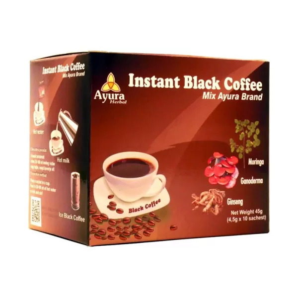 Ayura herbal instant black coffee mix 10db
