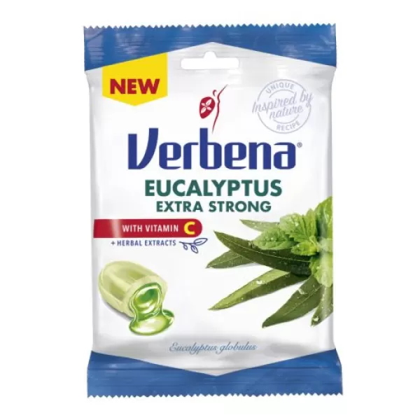 Verbena cukorka eukaliptusz  Extra Strong 60 g