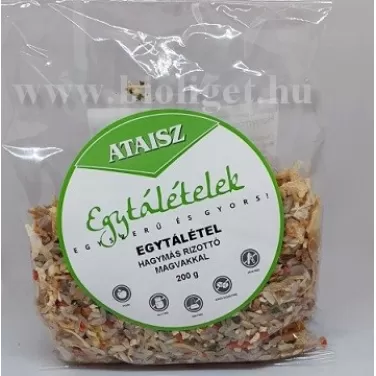 hagymás rizottó magvakkal és zöldségekkel 200 g