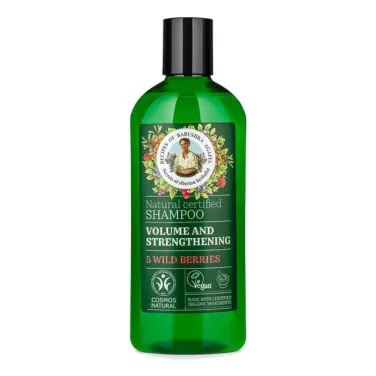 bio erősítő és volumennövelő sampon 5 féle vadon termő bogyóval 260 ml