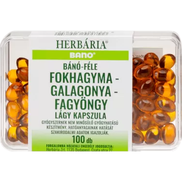Bánó fokhagyma-galagonya-fagyöngy kapszula 100 db