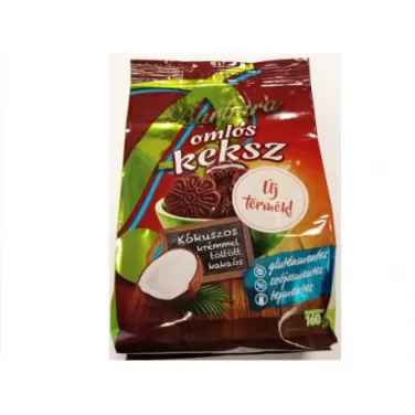 Gluténmentes kókuszkrémmel töltött omlós keksz 150 g