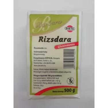 Gluténmentes rizsdara 500 g