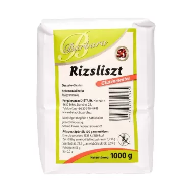 Gluténmentes rizsliszt 1000 g
