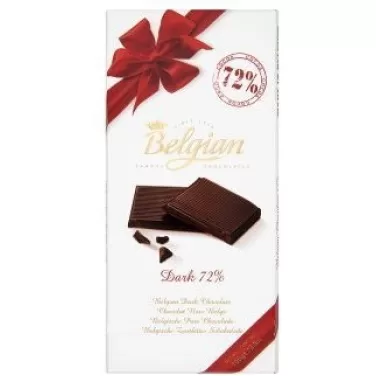 Belgian Dark étcsokoládé 72% 100 g