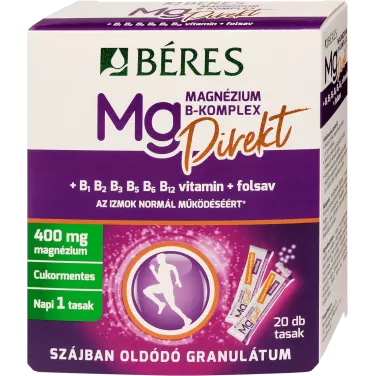 magnézium b-komplex direkt szájban oldódó granulátum 20 db