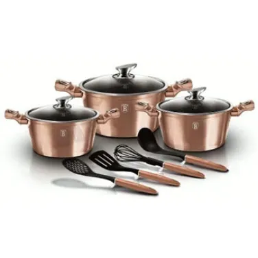 10 részes edénykészlet, Metallic Line Rose Gold Edition (BH/6151)