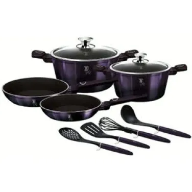 10 részes edénykészlet, Purple Eclipse Collection (BH/7140)