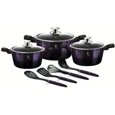 10 részes edénykészlet, Purple Eclipse Collection (BH/7141)