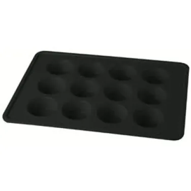 12 csészés muffin sütőforma, matt fekete (NEW) (BH/7876)