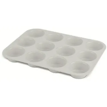 12 csészés muffin sütőforma, matt krém (RENEW) (BH/7948)