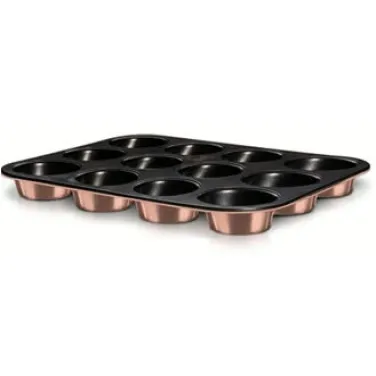 12 csészés muffin sütőforma, rose gold (RENEW) (BH/8671)
