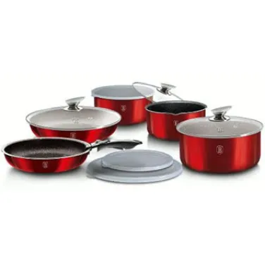 12 részes edénykészlet, Metallic Line Burgundy Edition (BH/1674)