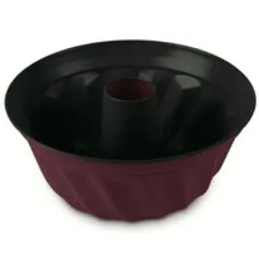 Kuglóf sütőforma, 25 cm, matt bordó (RENEW) (BH/7996)