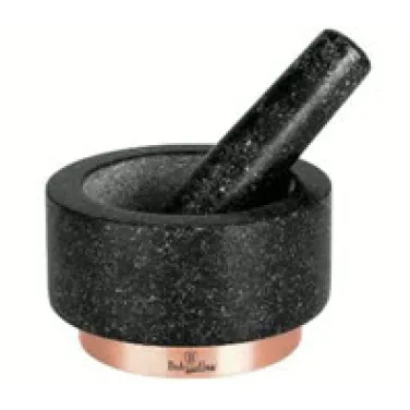 Mozsártörő, fekete- rose gold (NEW) (BH/8608)