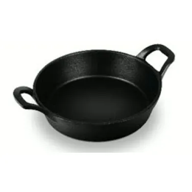 Öntöttvas alacsony lábas, 18 cm, fekete  (LP-BH-188)