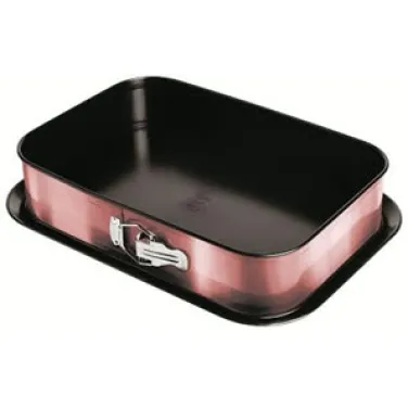 Szögletes tortaforma, 39*27 cm, pink (BH/6467A)