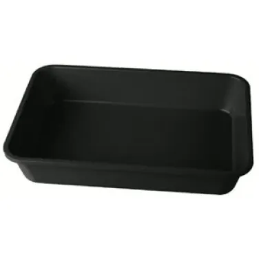 Tepsi, 40*28 cm, matt fekete (NEW) (BH/7657)