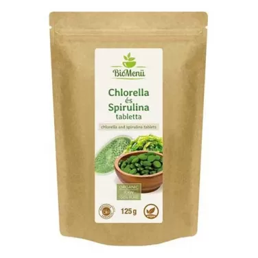 bio chlorella és spirulina tabletta 125 g