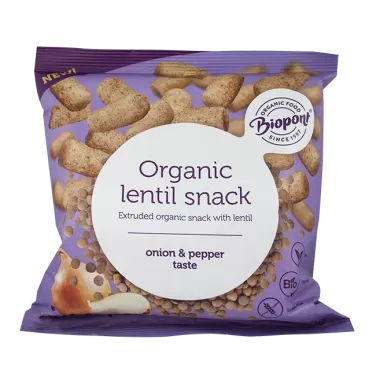 Bio extrudált lencse, hagymás-borsos 60 g