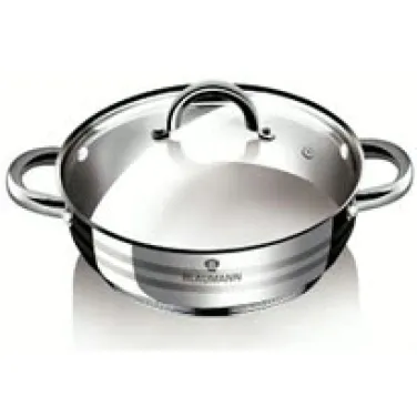 Alacsony lábas fedővel, 20 cm, Gourmet Line (BL-1001A)