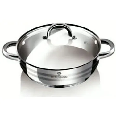 Alacsony lábas fedővel, 26 cm, Gourmet Line (BL-1004A)