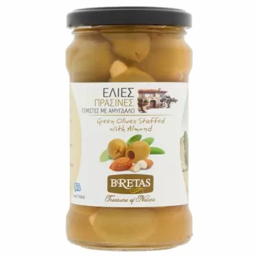 Bretas olivabogyó zöld mandulával töltve 314 ml