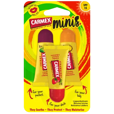 ajakápoló mini pack (eper, cseresznye, ananász-menta) 3x5g 15 g