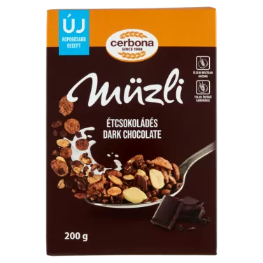 étcsokoládés müzli 200g