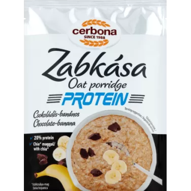 sport protein csokis-banános zabkása édesítőszerrel 60 g
