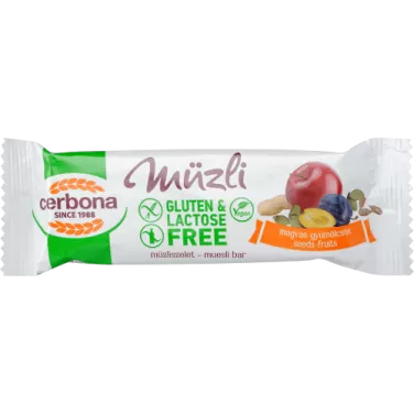 Szelet gluténmentes magvas-gyümölcsös 35 g