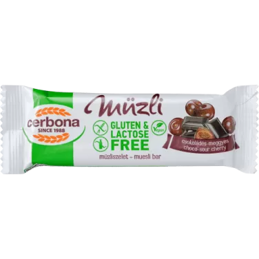 Szelet gluténmentes meggyes-csokoládés 35 g