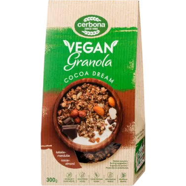 vegán granola müzli kakaós-mandulás 300 g