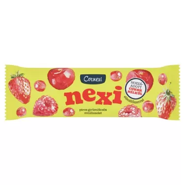 nexi müzli szelet piros gyümölcsös édesítőszerrel 25 g