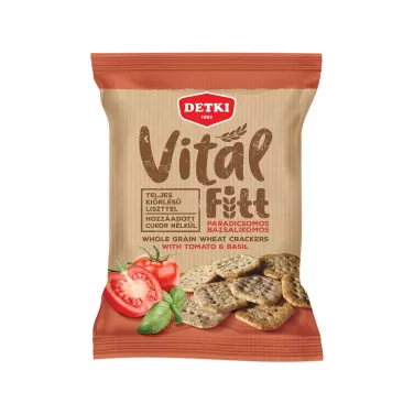 vitál fitt teljeskiőrlésű kréker paradicsom-bazsalikom 100 g
