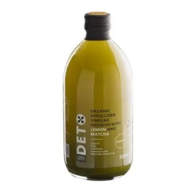 bio szűretlen almaecet fúzió matcha teával és citrommal 