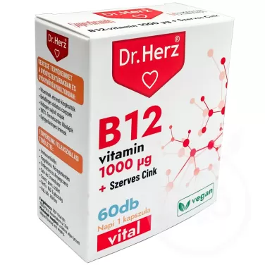 b12 1000mg+szerves cink kapszula 60 db