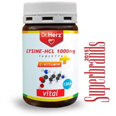 Lysine-hcl 1000mg tabletta 120 db
