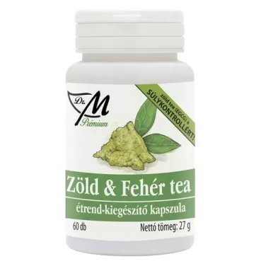 Prémium zöld és fehér tea kapszula 60 db