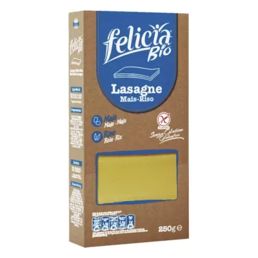 Bio gluténmentes tészta kukorica-rizs lasagne 250 g