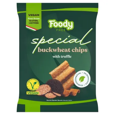 Foody Free gluténmentes special hajdina chips szarvasgombával 45 g