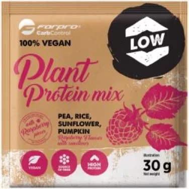 100% vegan növényi protein mix dupla málna ízű 30 g