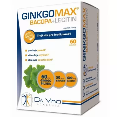 Ginkgomax+bacopa+lecitin lágyzselatin kapszula 60 db