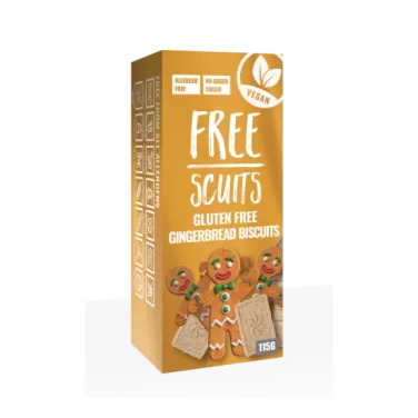 Gluténmentes freescuits mézeskalács ízű keksz édesítőszerrel 115g