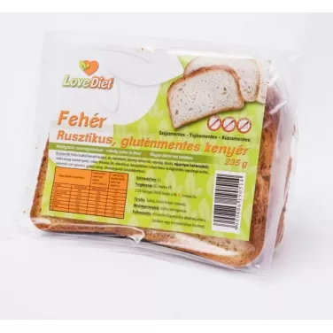 Gluténmentes love diet fehér rusztikus kenyér 235g