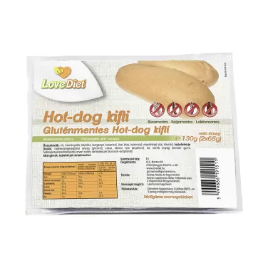 Gluténmentes love diet hot-dog kifli 130g
