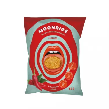 Gluténmentes moonrice rizschips paprikás 60 g