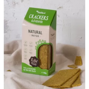 Gluténmentes naturi crackers élő kenyér natúr 100g