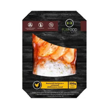 Gluténmentes purefood roston sült provance-i csirkemell zöldségkörettel 350g